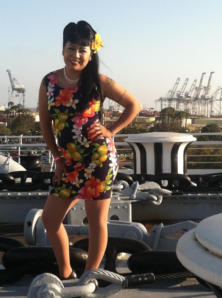 Female model photo shoot of Naylea Mada in The Queen Mary, Long Beach Ca