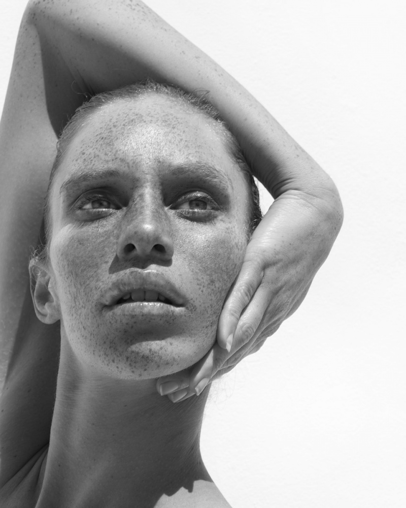 Female model photo shoot of sylvie blum in whiteBox studio hollywood