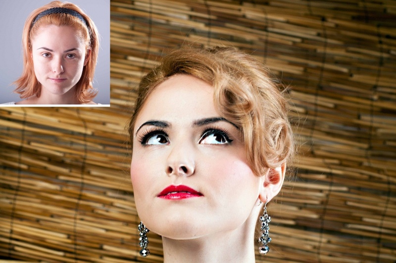 Female model photo shoot of Makeup melbourne