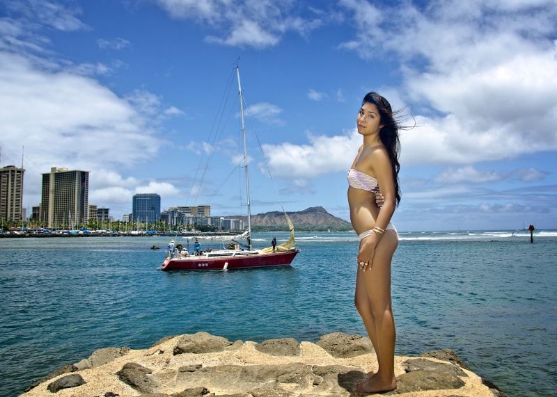 Male model photo shoot of Daniel Barker in Honolulu, Hawaii