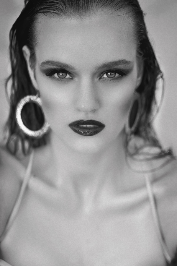 Female model photo shoot of Berta J, hair styled by Dainius Armin