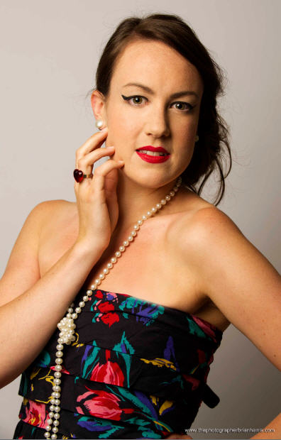 Female model photo shoot of Sarah Loyens Makeup