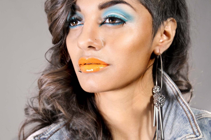 Female model photo shoot of Makeup Artist BMK by Something New