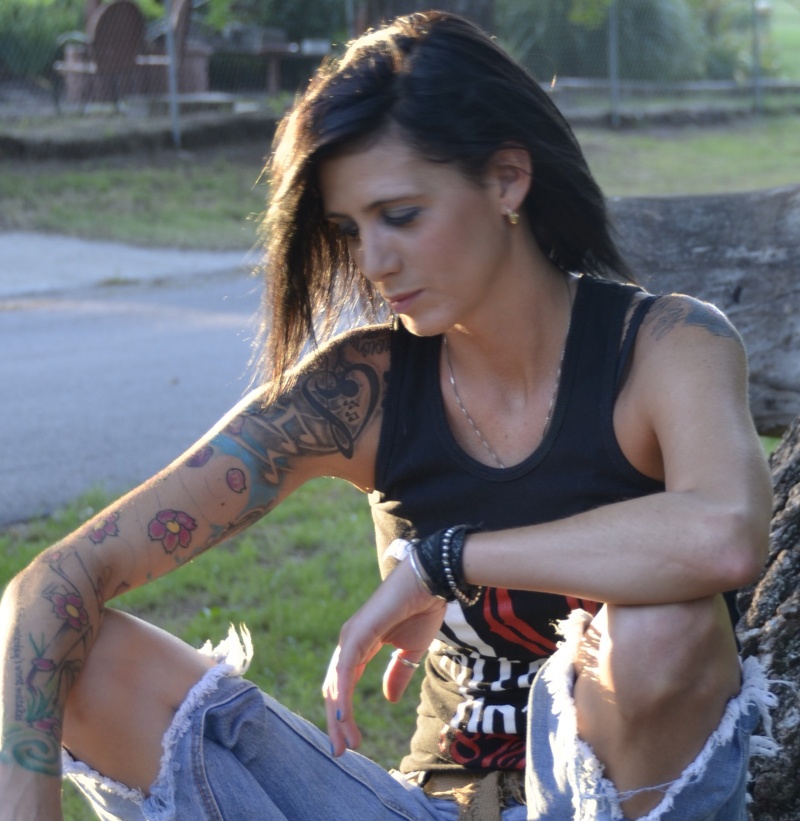 Female model photo shoot of inked0407 in legion park