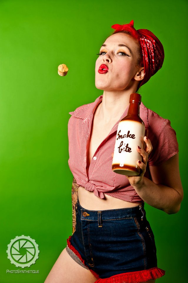 Female model photo shoot of CherryBomb Jac
