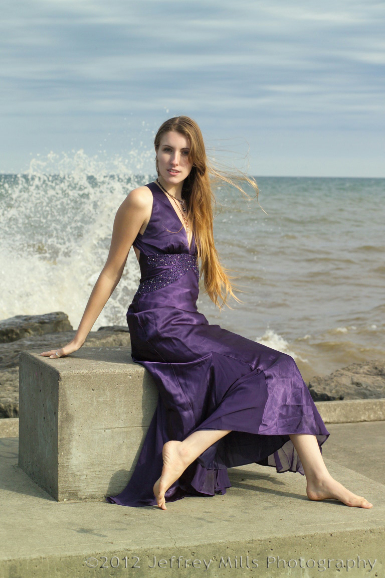 Female model photo shoot of Phoenix Raela in Lake Ontario