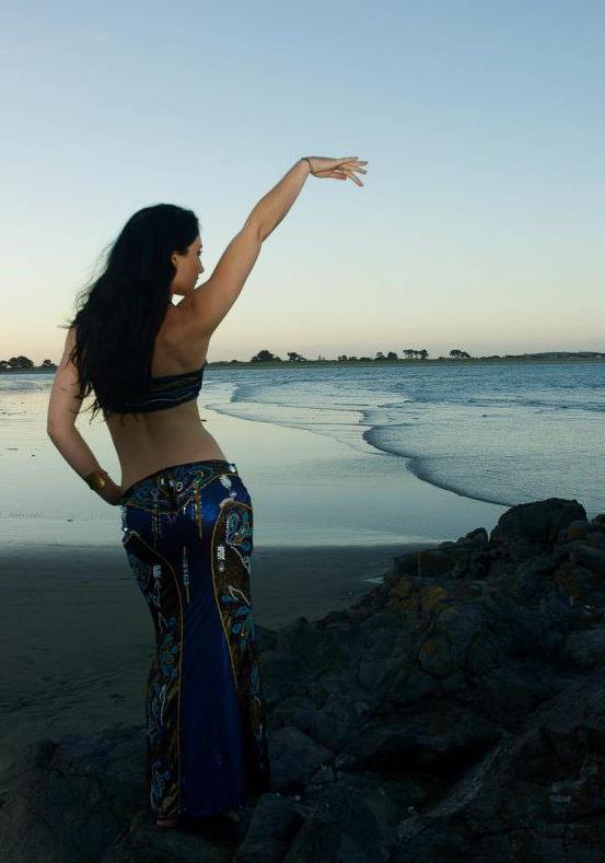 Female model photo shoot of Zaharah Belly Dancer