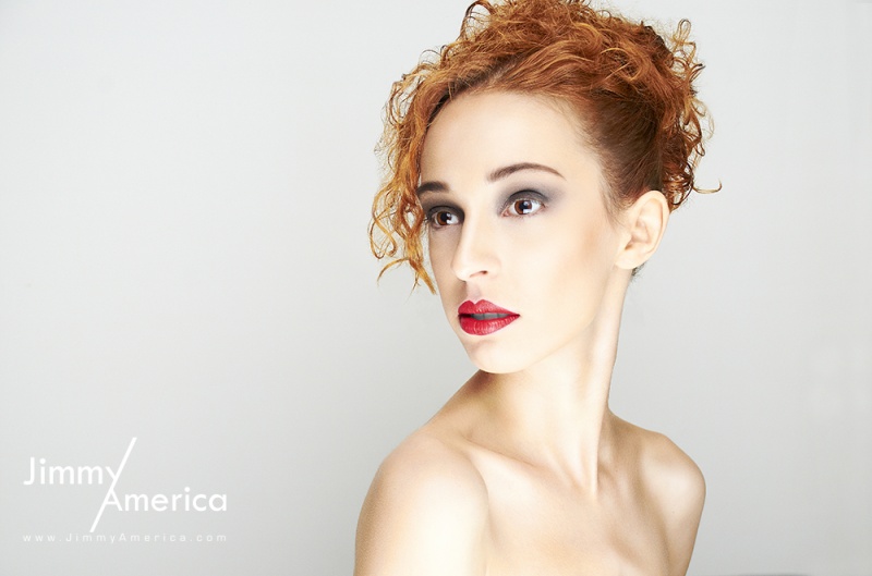Male and Female model photo shoot of JimmyAmerica and Valeriya Zhukova, makeup by Caroline Cornejo MUA