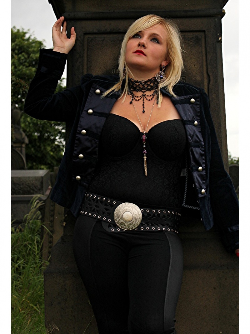 Female model photo shoot of pink_angel in graveyard
