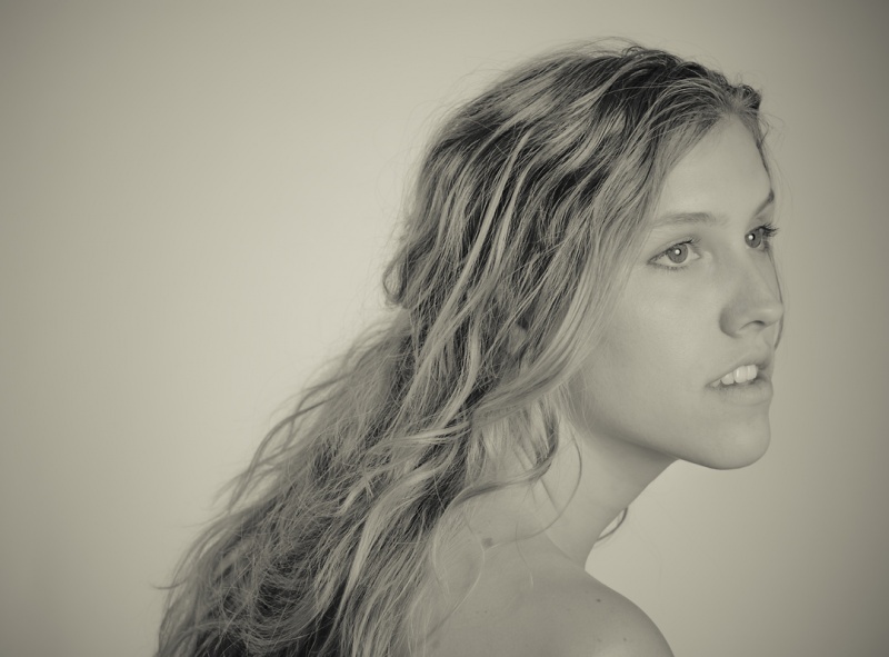 Female model photo shoot of Alexandra Hart by fbaker in studio