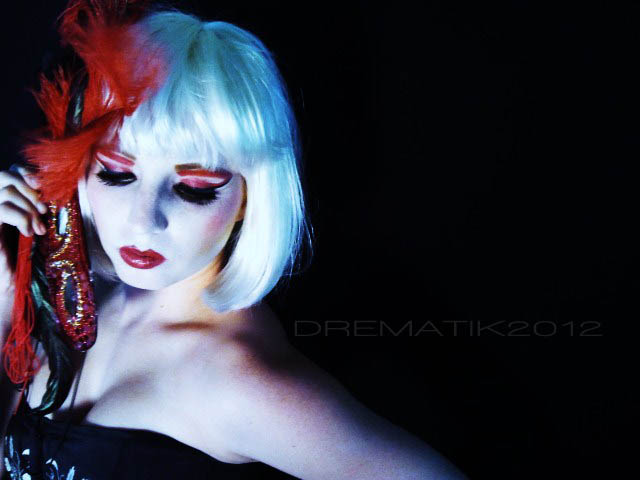 Female model photo shoot of hanna lynn, makeup by Drematik