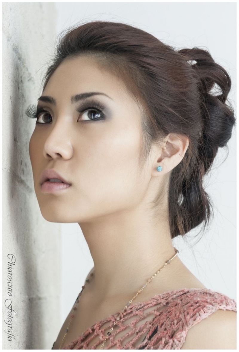 Female model photo shoot of soo-ah by Chiaroscuro Fotografia, makeup by Christy Maurer