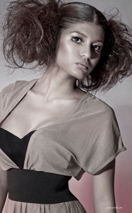 Female model photo shoot of Morena Make Up Artist