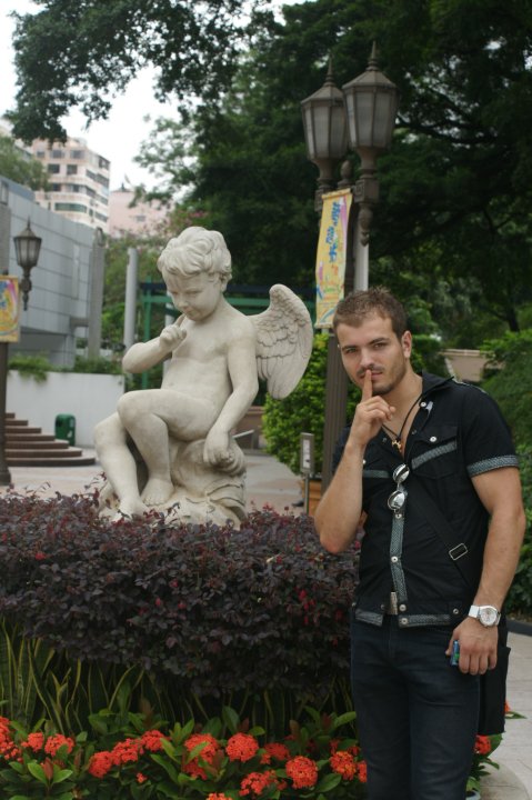 Male model photo shoot of Renno G in HK, Kowloon park