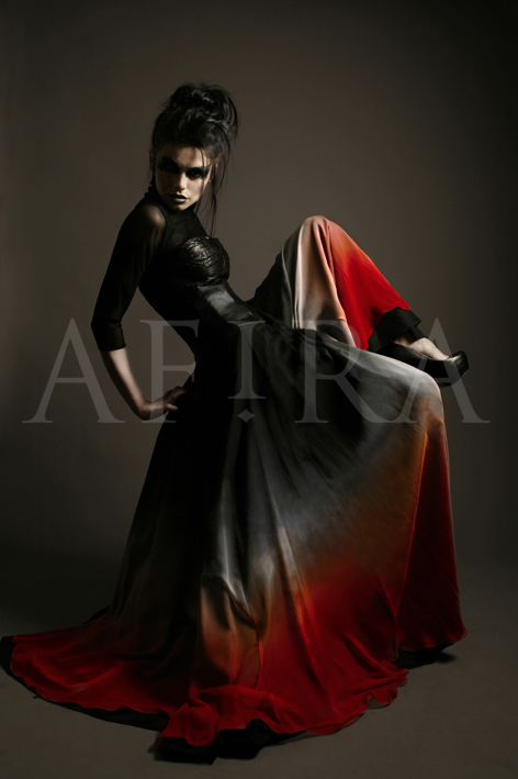 Female model photo shoot of AFIRA and Ola B by Rhian Cox, makeup by Maya MUA