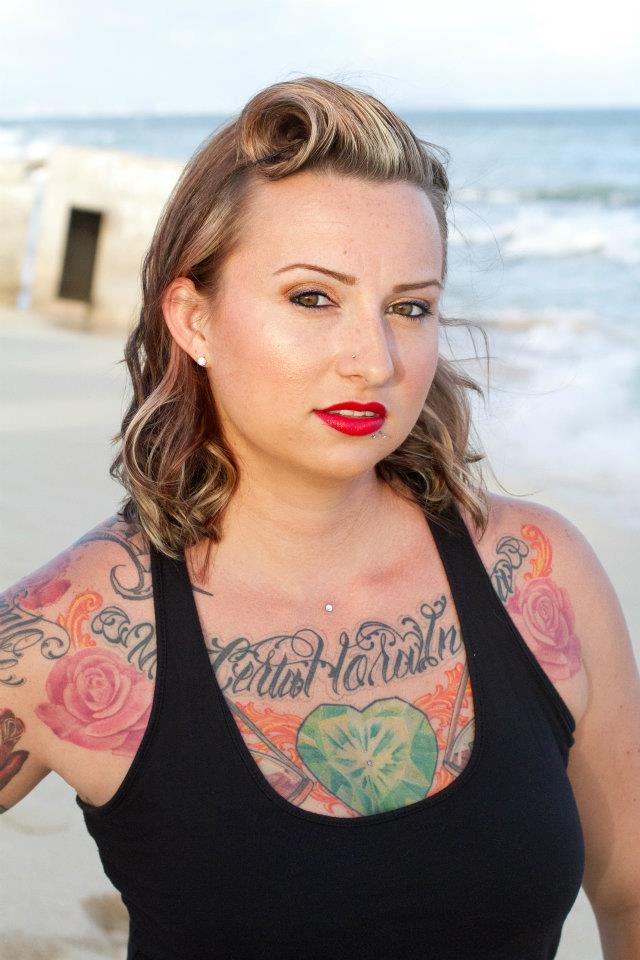 Female model photo shoot of TattooedMedic in Barbers Point, Oahu Hawaii