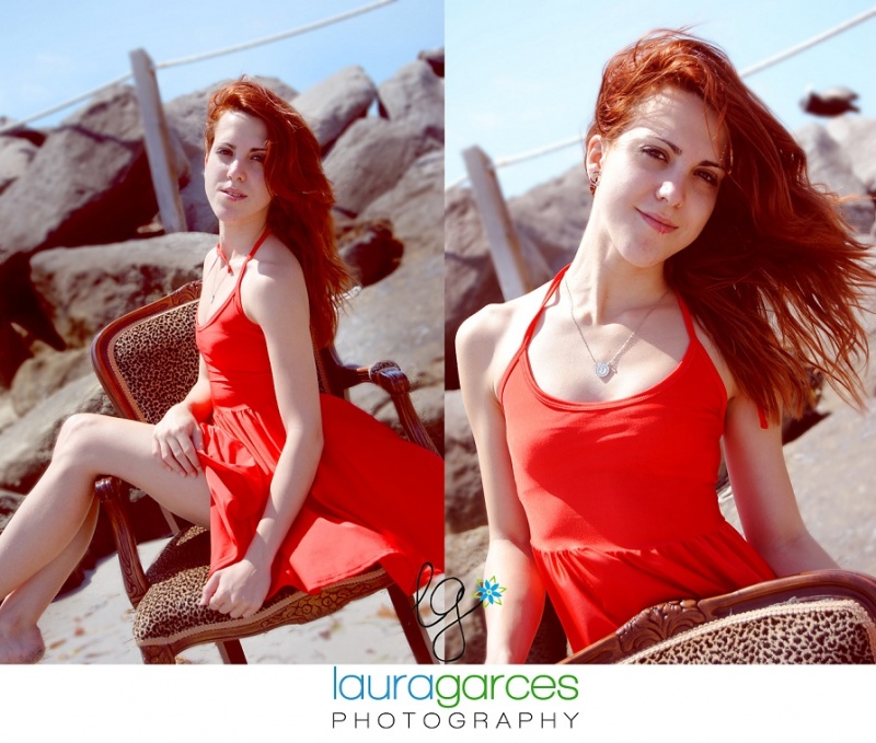 Female model photo shoot of LauraGarces Photography in Bill Baggs Cape Florida State Park