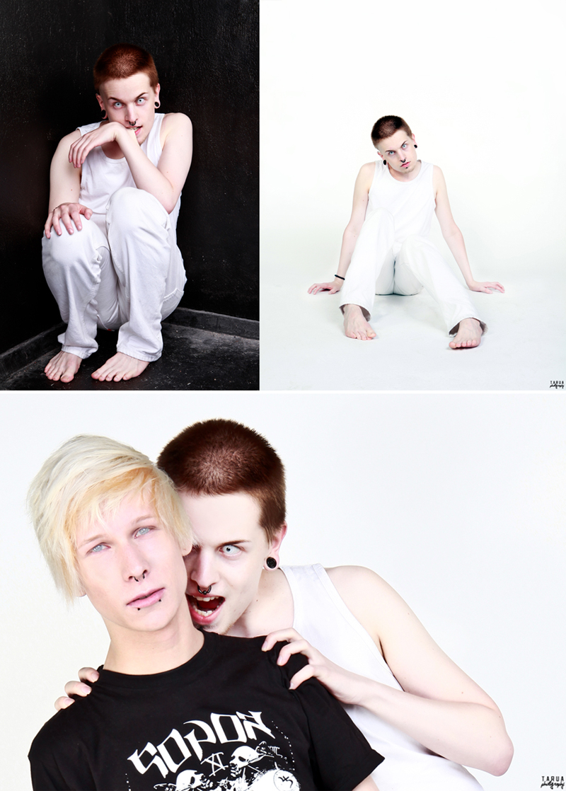 Female and Male model photo shoot of tarua, Schizoid G and Joni L in Helsinki, Finland