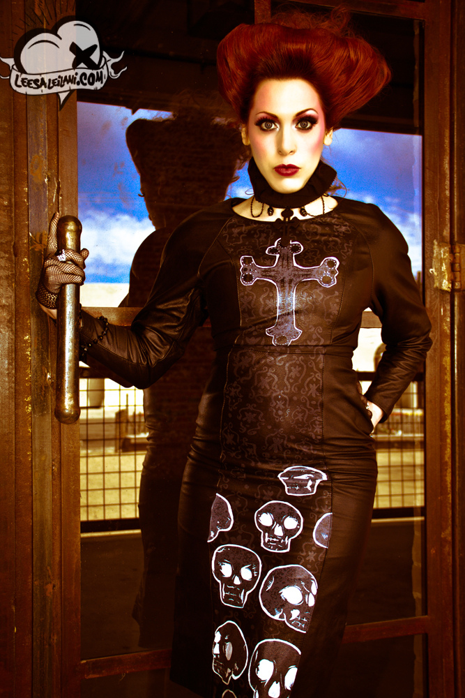 Female model photo shoot of La Avery in Arizona, makeup by Tony Kougar, clothing designed by siobhan clothing