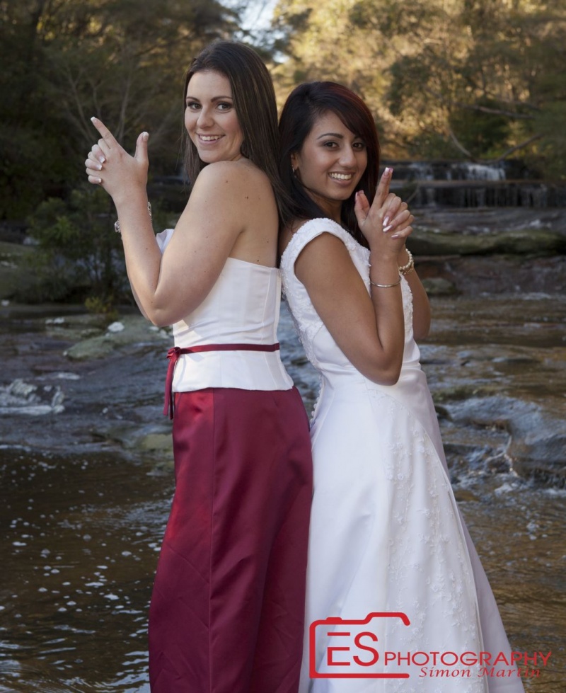 Male and Female model photo shoot of ESPhotography, Amber Bryant and Kartika in Somersby Falls, makeup by Stephanie Paul