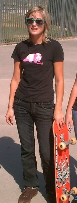 Female model photo shoot of Heather Hart in Arizona skate park competition