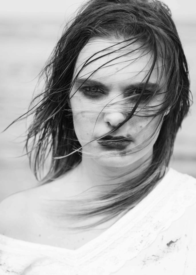 Female model photo shoot of Hannah MUA in beach