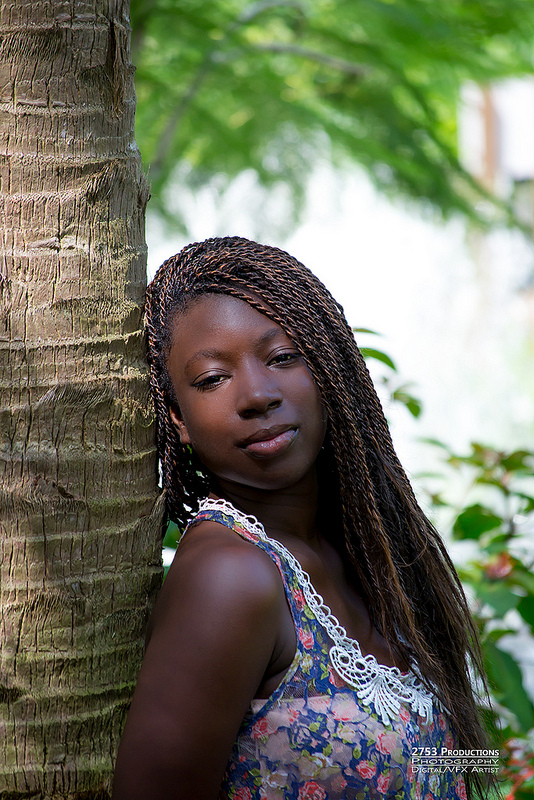 Female model photo shoot of Mz_Tempii by 2753Productions in Botanical Gardens