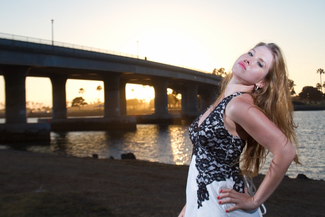 Female model photo shoot of Magdalena Callie in Mission Bay, San Diego