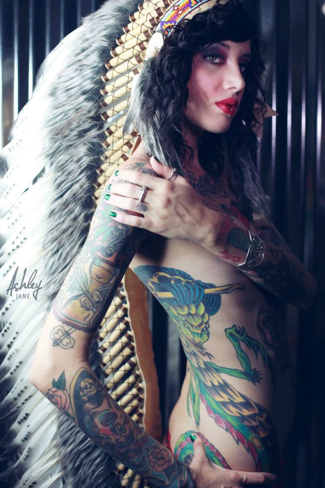 Female model photo shoot of TattooLiz in Orlando