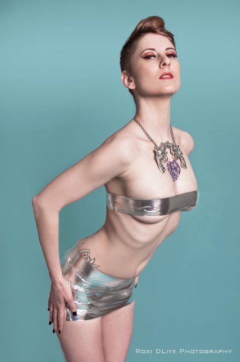 Female model photo shoot of Stella Semiautomatic in In Studio