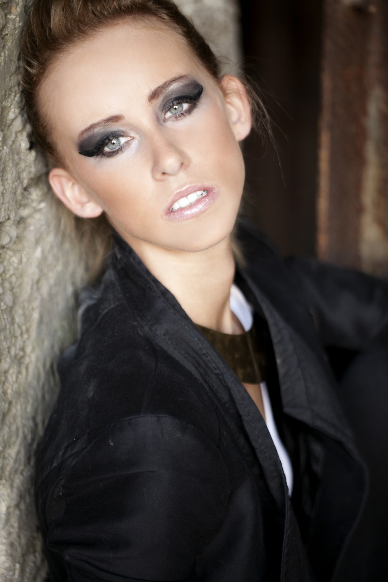 Female model photo shoot of Cecilia Hagen in post apocaliptic shoot