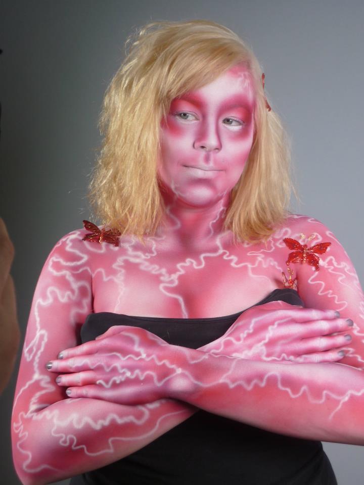 Female model photo shoot of RosieLouise in Cinema Makeup School