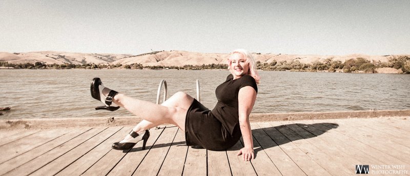 Female model photo shoot of Blondee EnClyde by Winter Wish Photography in Lake Elizabeth, Fremont, CA