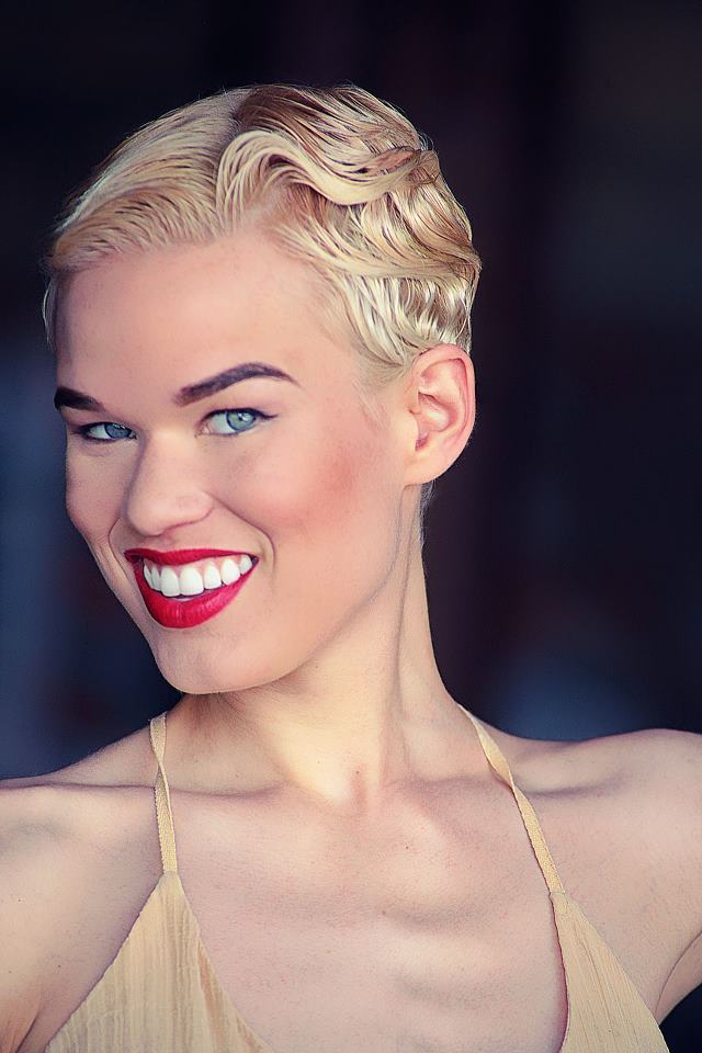 Female model photo shoot of Emlis by Escalante, makeup by Andrea C. Samuels