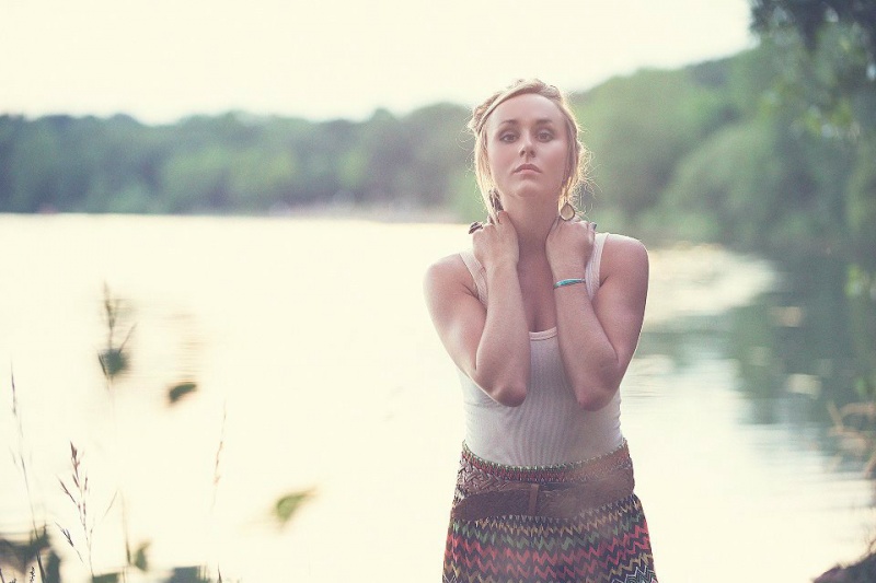 Female model photo shoot of Leila Jade in Lake Harriett, MN