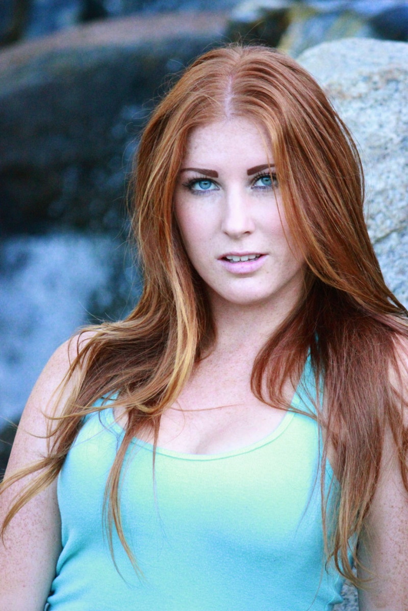 Female model photo shoot of Natalie Fine in Redhawk Waterfall