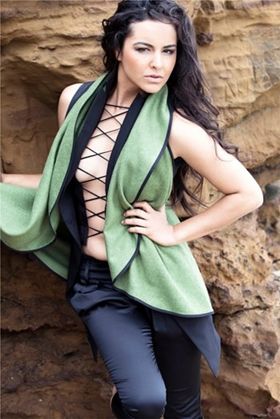 Female model photo shoot of Laree7 in Black Rock, Melbourne, clothing designed by Dizingof