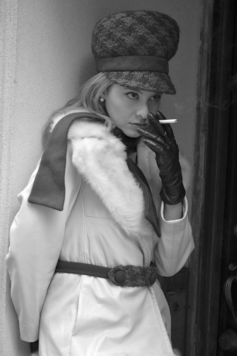 Female model photo shoot of JeNoele by Vintage Touch By Mark C in Park Avenue, NYC