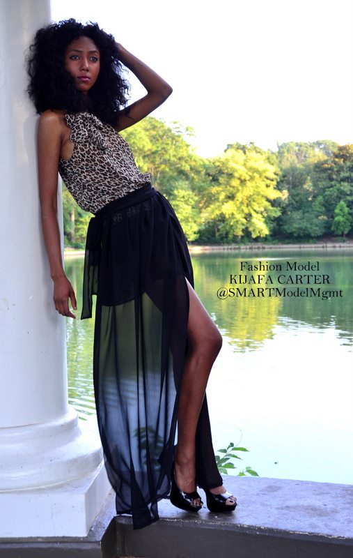 Female model photo shoot of Kijafa Carter in Peidmont Park