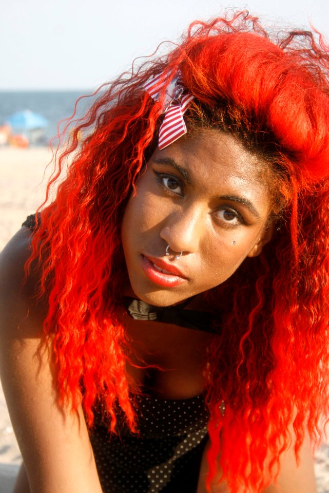 Female model photo shoot of Sereene Brown in Coney Island, New York