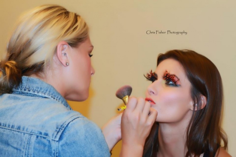 Female model photo shoot of Makeup Wardrobe by Jena