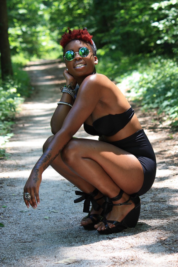 Female model photo shoot of Ariel LaBelle by Kenny Stylz in Overton Park, Memphis, TN
