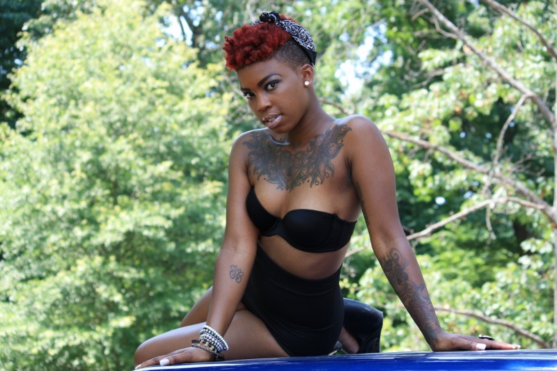 Female model photo shoot of Ariel LaBelle by Kenny Stylz in Overton Park, Memphis, TN