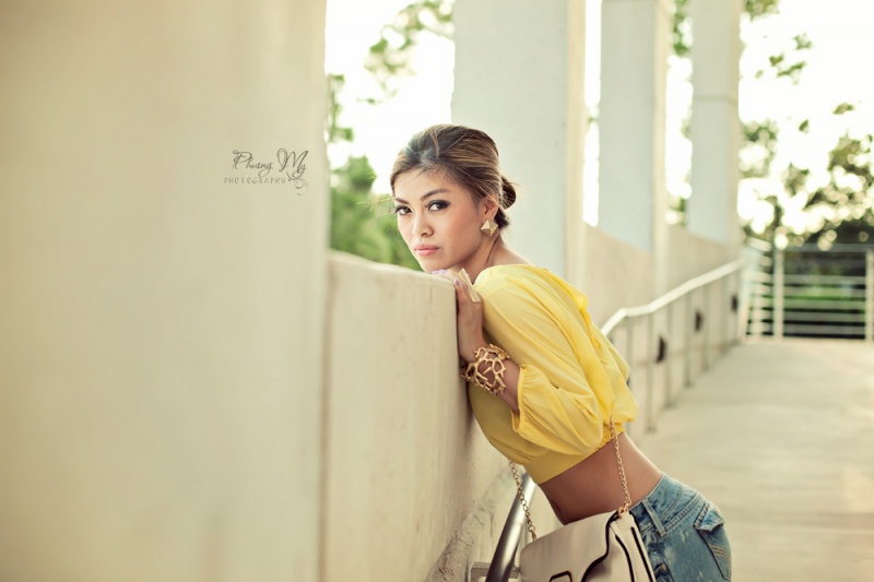 Female model photo shoot of Phuong My Photography