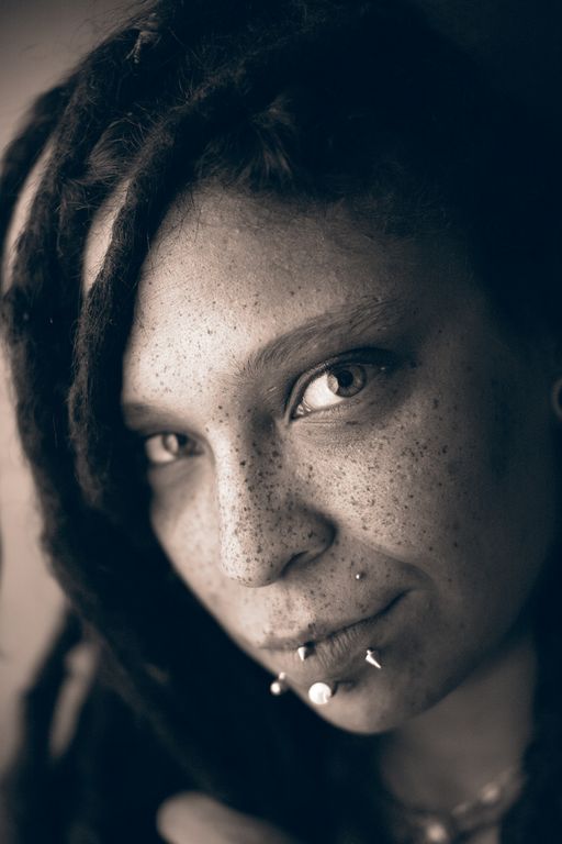 Female model photo shoot of HippiSarah by PalinOptika Studios in Richmond, VA