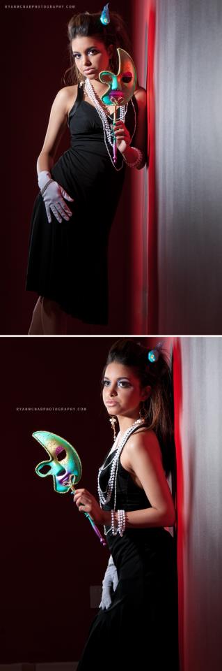 Female model photo shoot of VDH Wardrobe Styling in credits coming