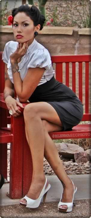 Female model photo shoot of Lana Starr Havok in 4th ave. Tucson, Az