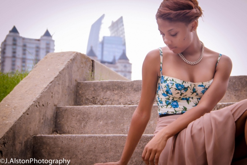 Female model photo shoot of Skye-Bleu