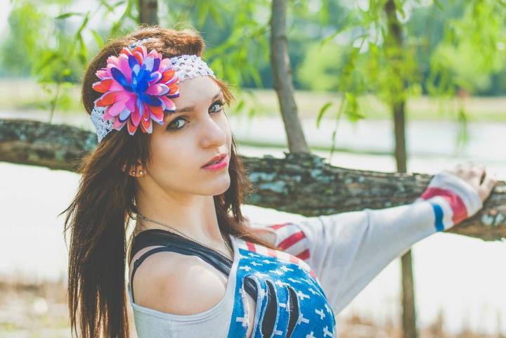 Female model photo shoot of Monica Bors in Schiller Woods, Illinois