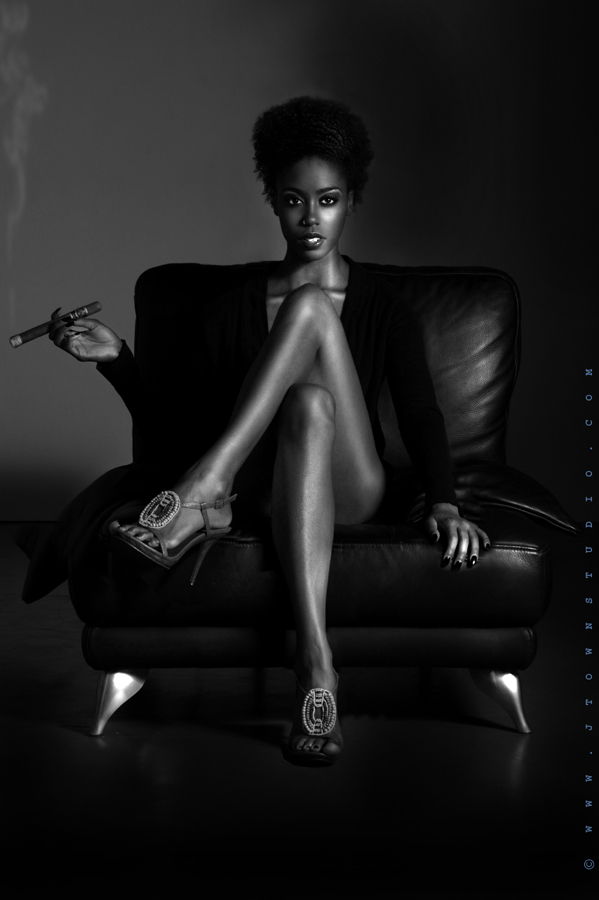 Female model photo shoot of Imani Cupe by JTownStudio in The Cigar Club at JTownStudio